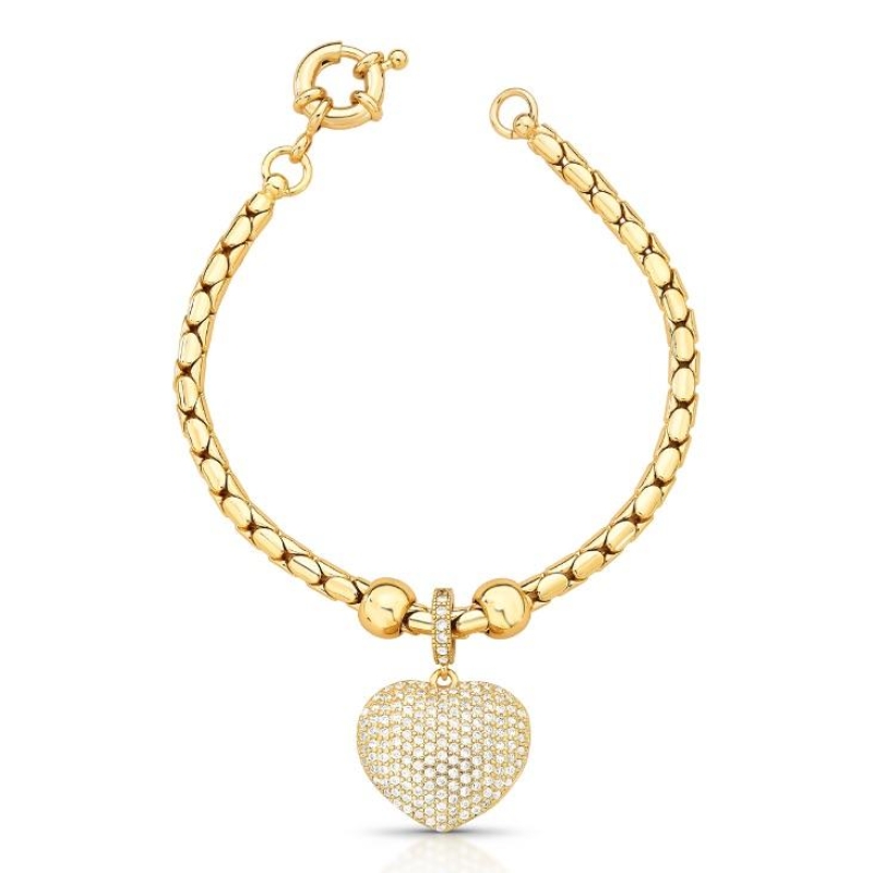 *Pulseira Coração Max Crav