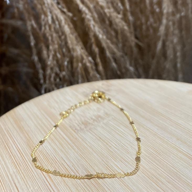 Pulseira Coração Plaquinhas