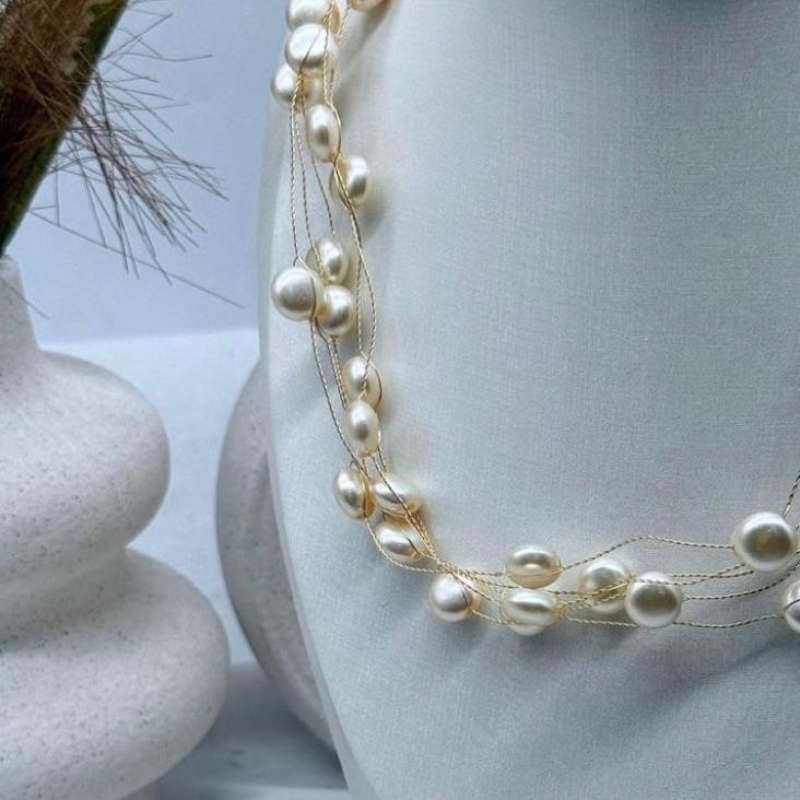 Pulseira Pérolas Tripla