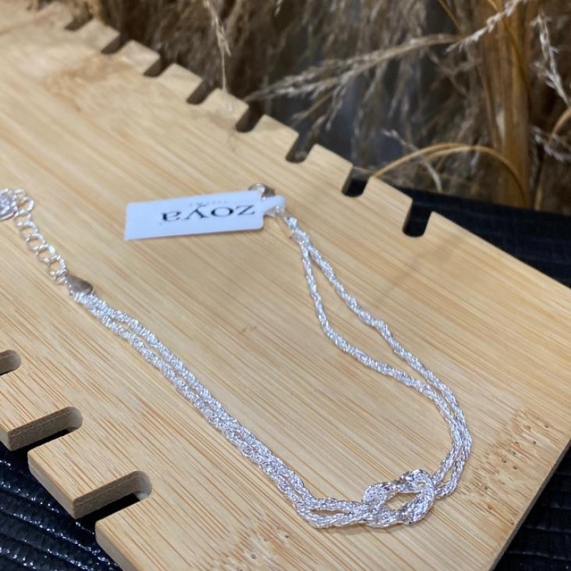 Pulseira Dupla Text Entrelaçada