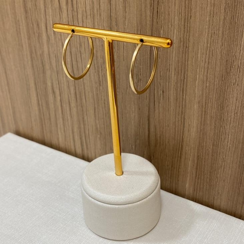Argola Duda P 22mm Ouro