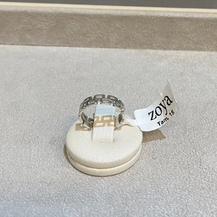 Anel Ajustável Versace Ródio