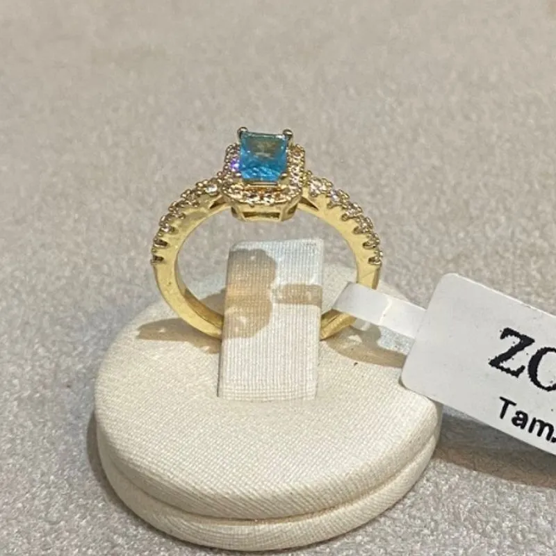 Cor:Banho de Ouro;Tamanho:14