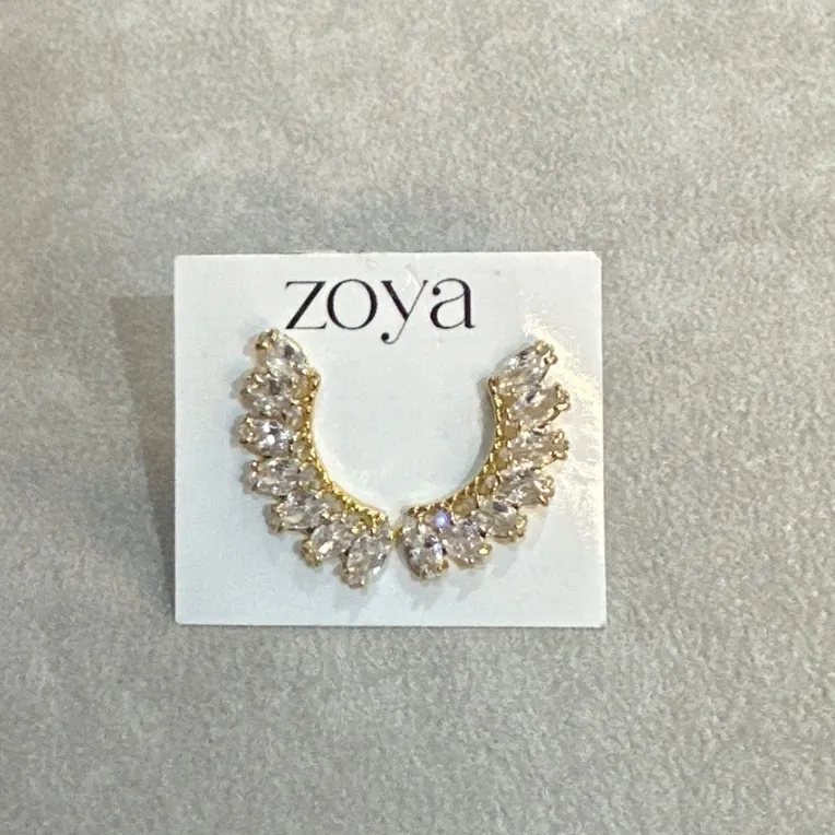Earcuff Luccy Ouro Cristal