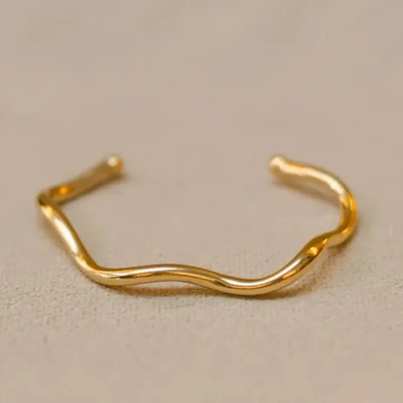 Bracelete Ondulado Ouro