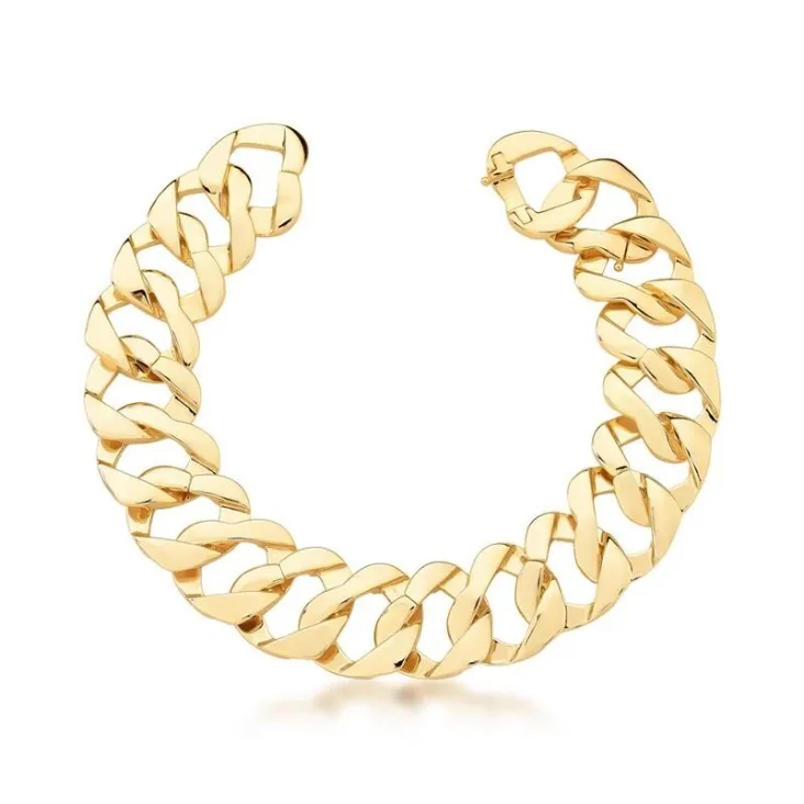 Pulseira em Elos de Coração Liso