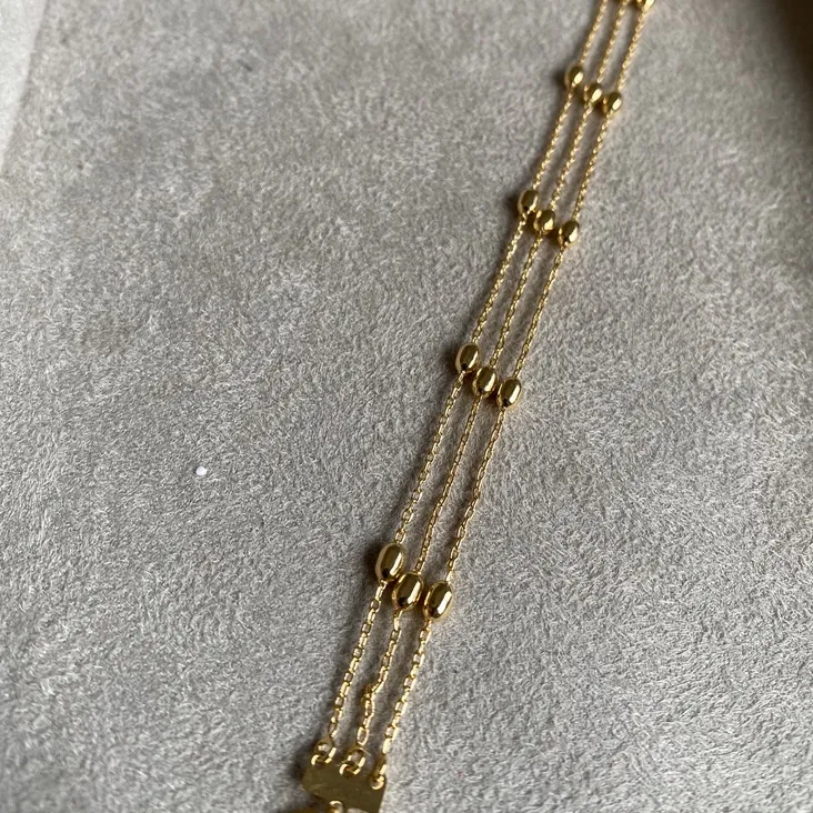 Pulseira Tripla Grão de Arroz