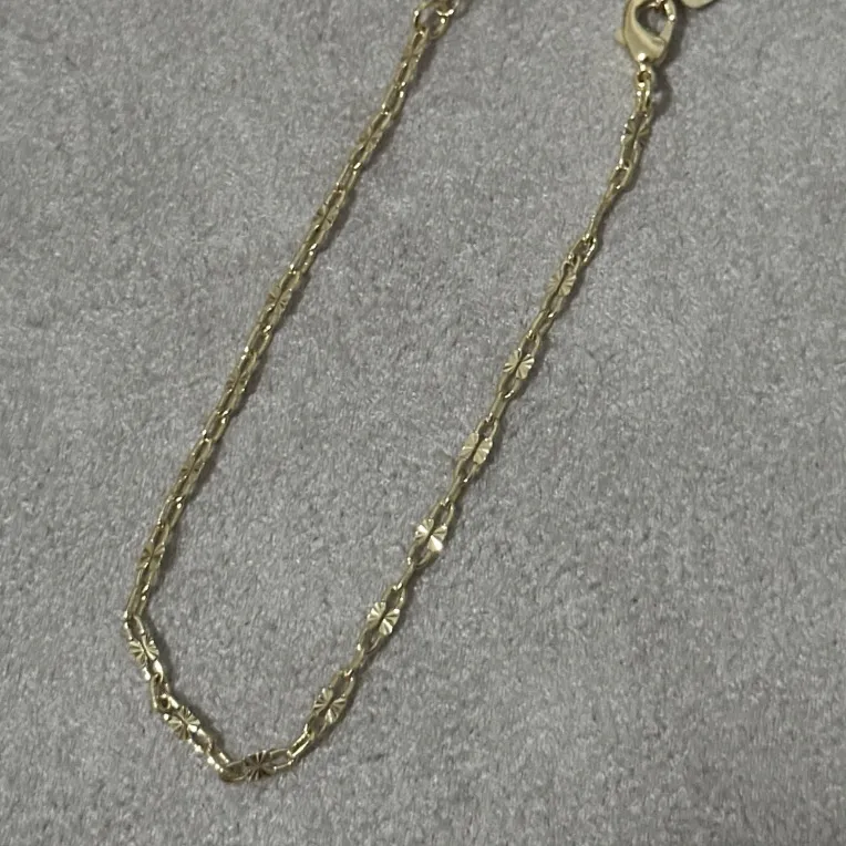 Tornozeleira Cartier Achatada Trabalhada 23cm Ouro