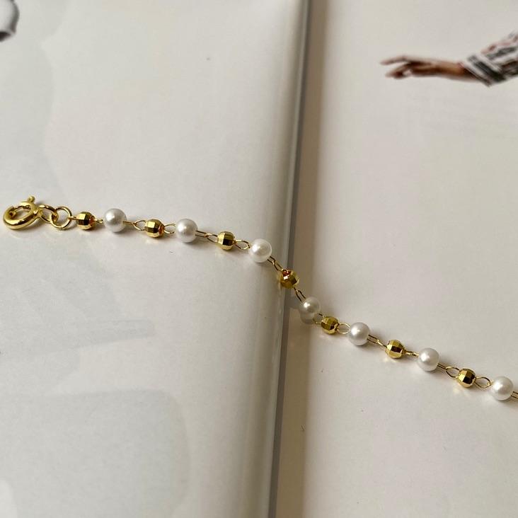 Pulseira Perola & Ouro