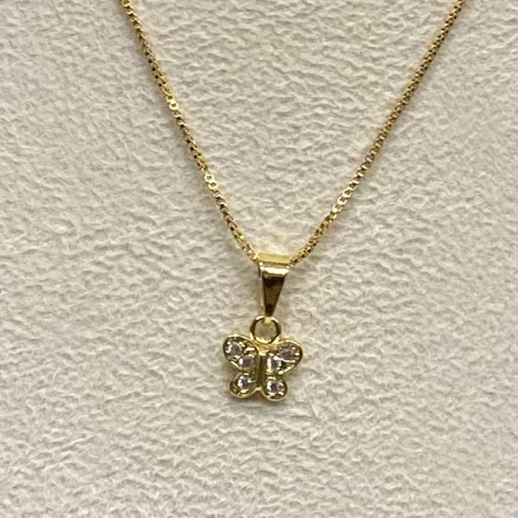 Colar Borboleta Cristal