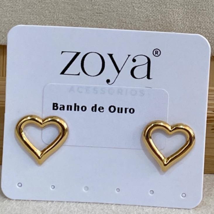 Brinco Coração Vazado