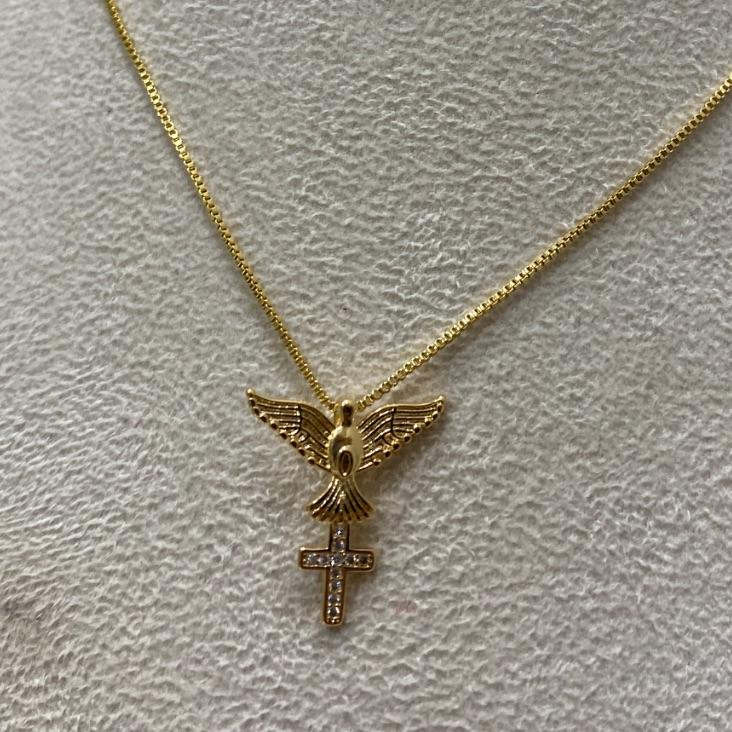 * Colar Espirito Santo e Cruz Cra.