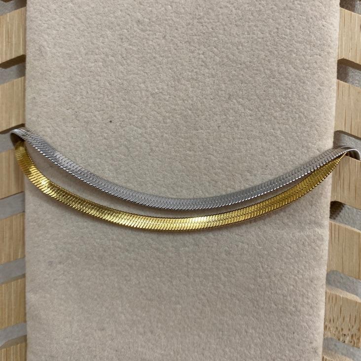 Pulseira Fita Dupla Cor Steel