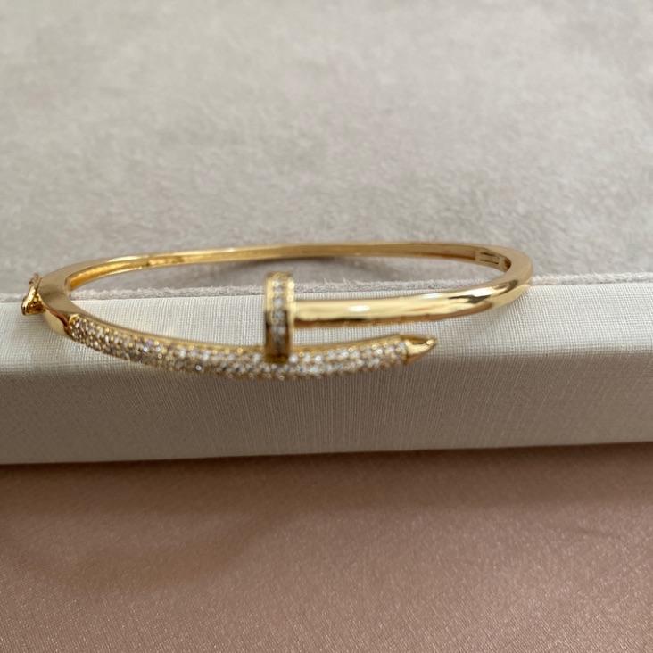 Bracelete Meio Prego Cravejado New