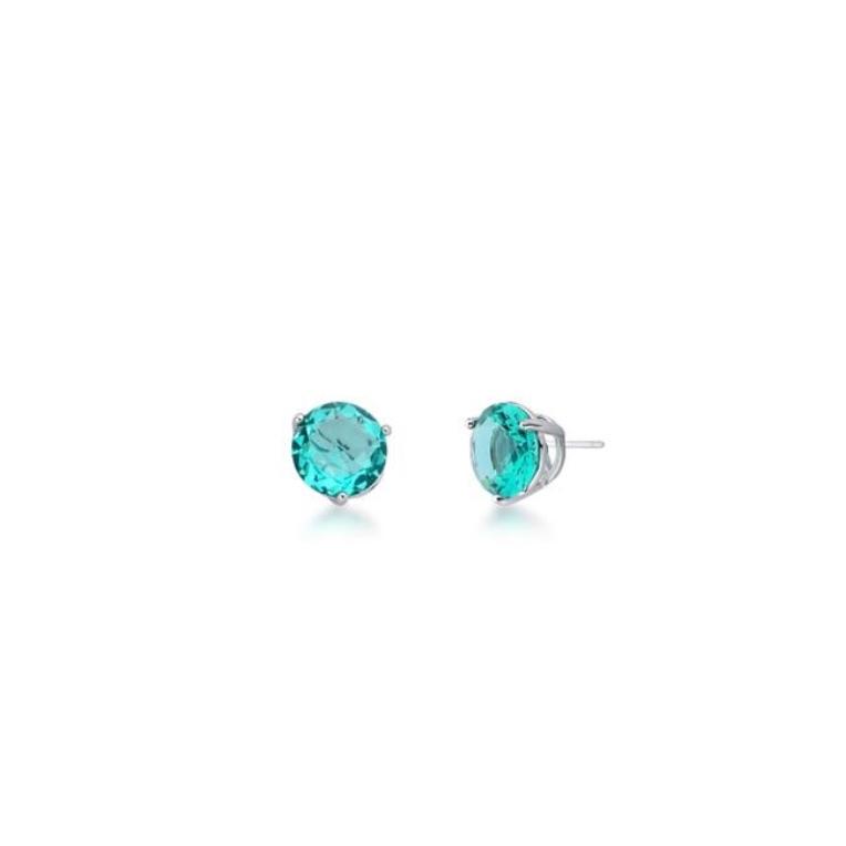 Brinco Cristal Redondo Turmalina