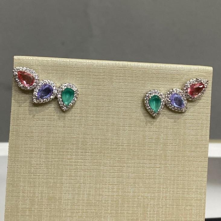 EarCuff 3 Cores Cravejado R.