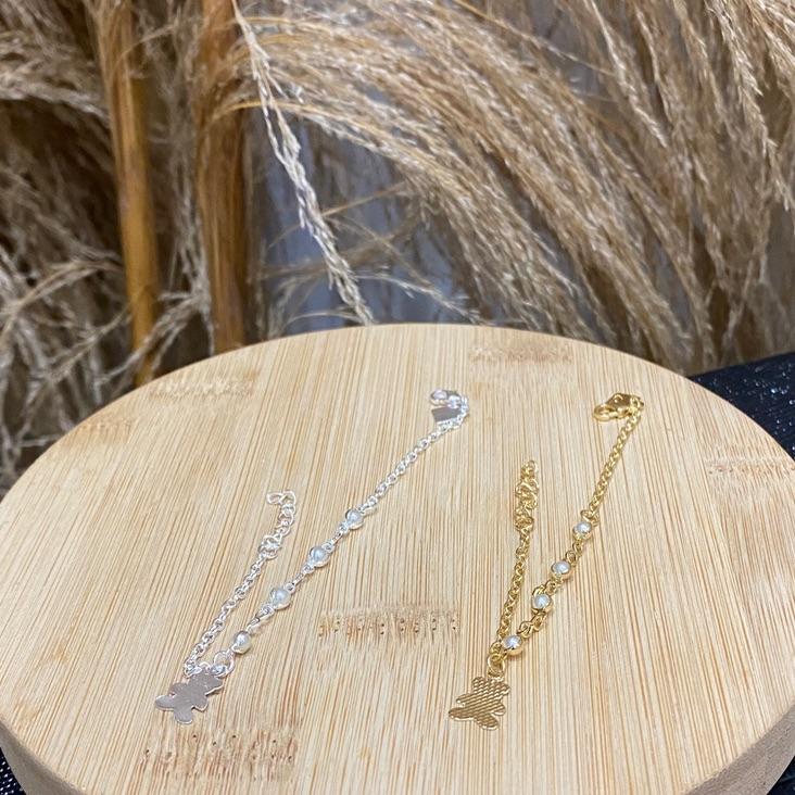 Pulseira 4 Pérolas Urso