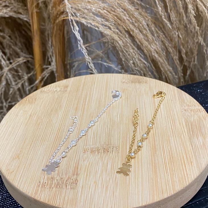 Pulseira 4 Pérolas Urso