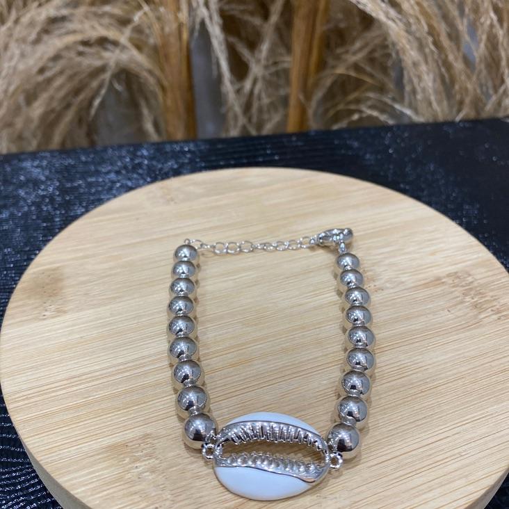 Pulseira Búzio e Esferas