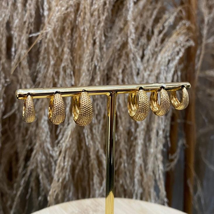 Argola Texturizada G