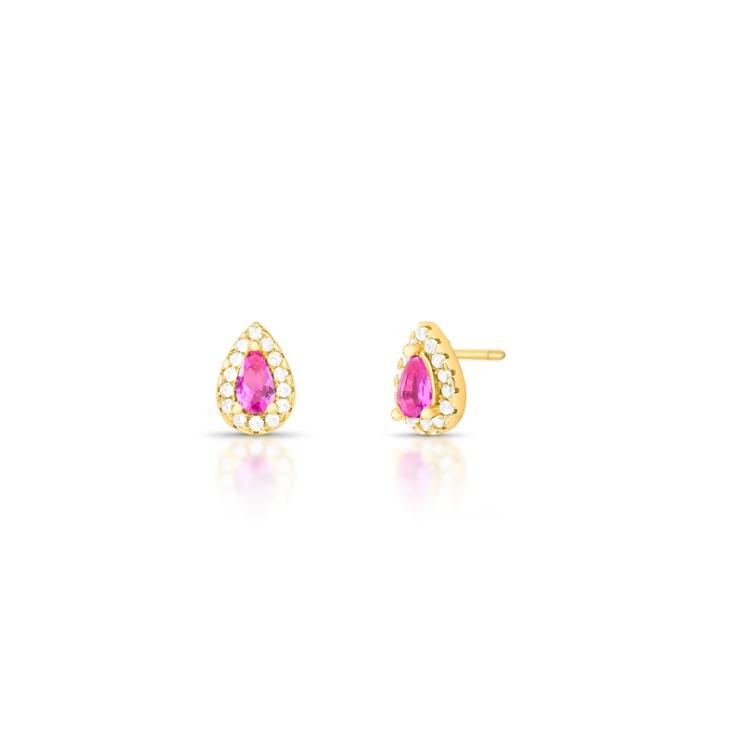 *Brinco Gota Rosa P