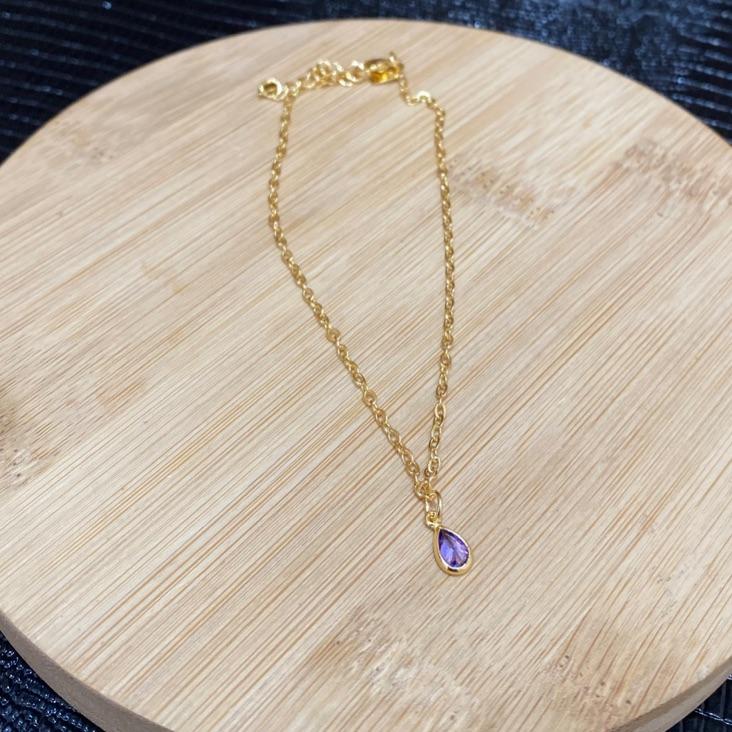 Tornozeleira Gota Lavanda