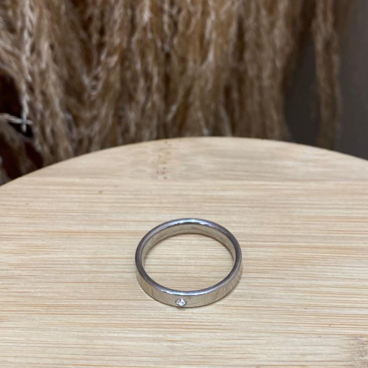 Aliança 4mm Zircônia