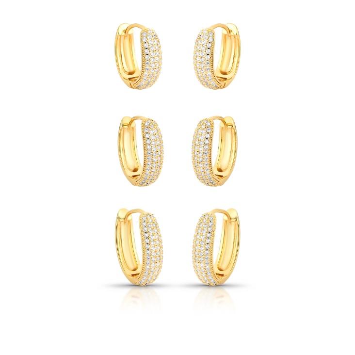 *Argola Oval P 4F