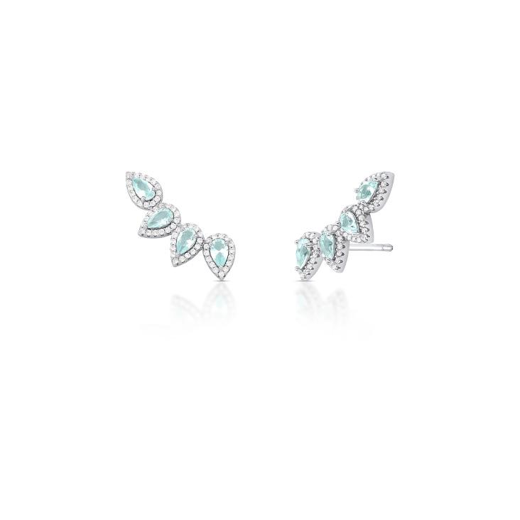 *Brinco Ear Cuff Turmalina