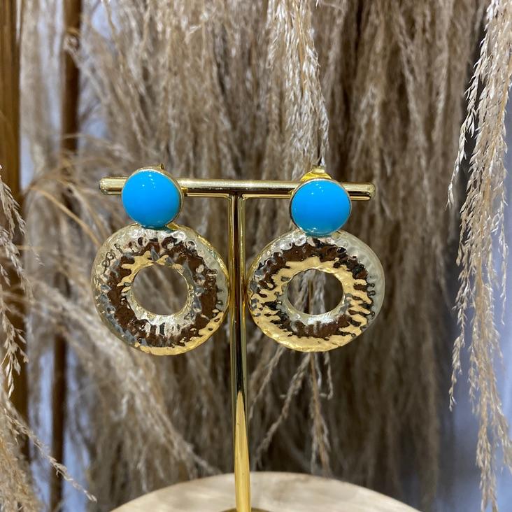 Argola Circulo Azul