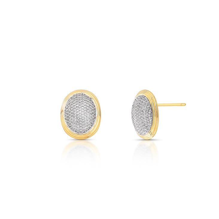 *Brinco Oval Trabalhado Crav