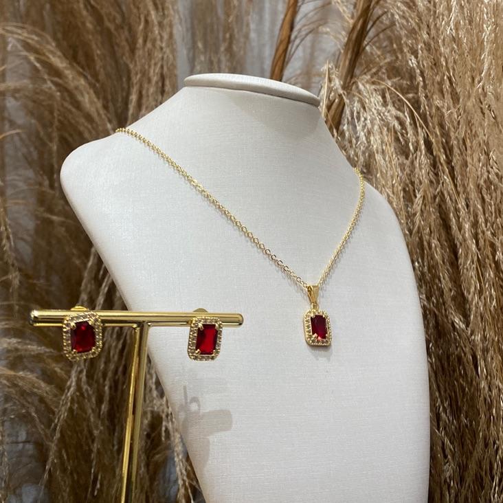 Conjunto Quadrado Red