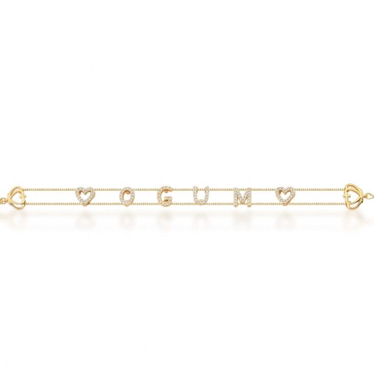 *Pulseira Ogum Cravejada