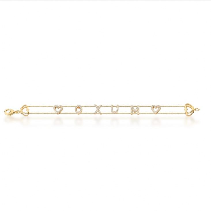 *Pulseira Oxum Cravejada