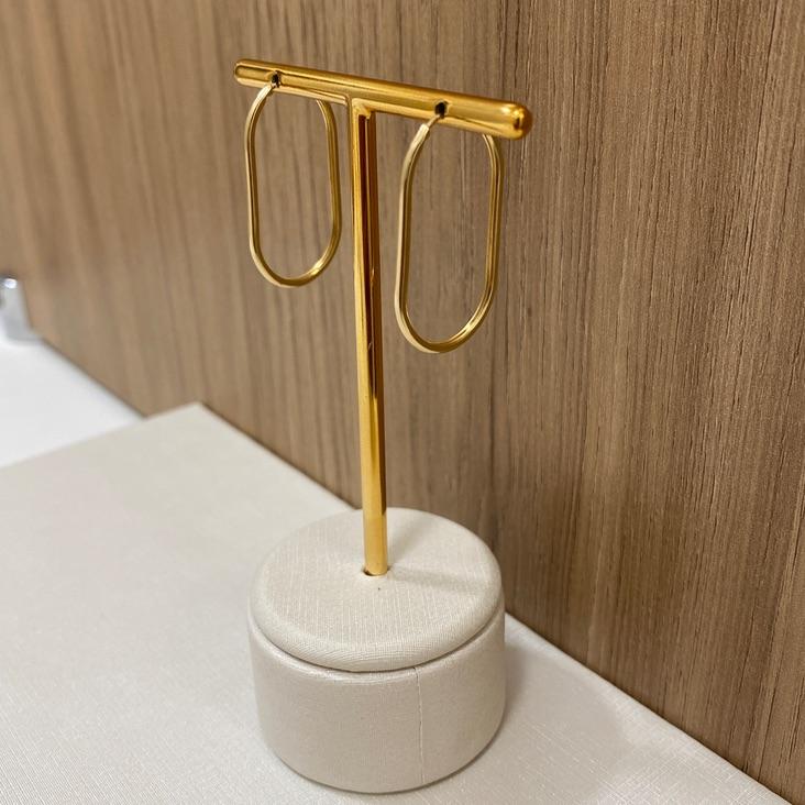 Argola Lisa G Ouro